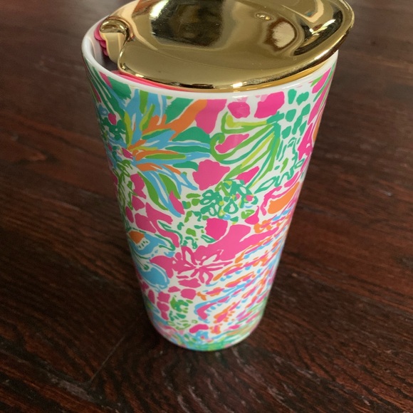Lilly Pulitzer Pink and White Tumbler - Picture 12 of 16